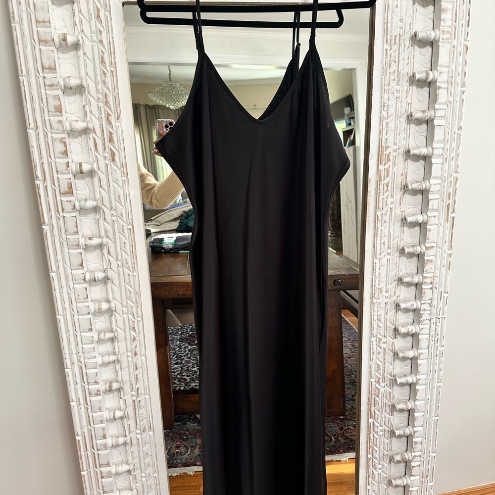 Banana Republic Black Sleeveless Slip Dress